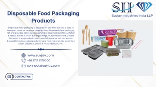 Disposable Food Packaging Products