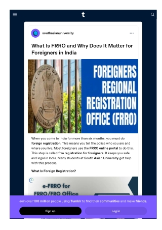 What Is FRRO and Why Does It Matter for Foreigners in India