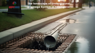 the landscape of underground drainage system