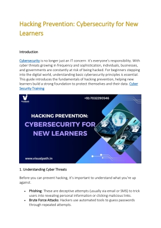 Cyber Security Course in India | Best Cyber Security Training