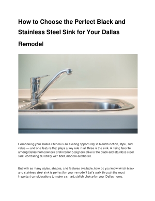 how-to-choose-the-perfect-black-and-stainless-steel-sink-for-your-dallas-remodel