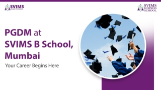 SVIMS B School PGDM Admission, Fees, and Eligibility