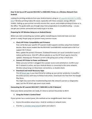 how to set up an hp laserjet