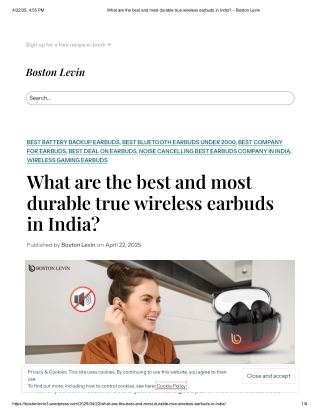 What are the best and most durable true wireless earbuds in India_ – Boston Levin