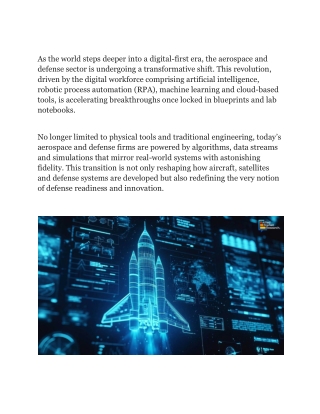 From Blueprint to Breakthrough in Aerospace & Defense