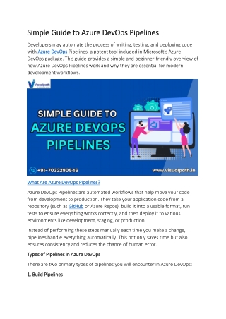 Azure DevOps Training in Bangalore | Azure DevOps