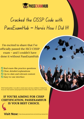 I Passed the ISC2 CISSP Exam with PassExamHub – Here’s Why It’s the Best!