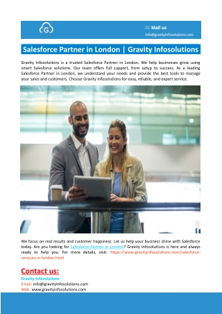Salesforce Partner in London-Gravity Infosolutions