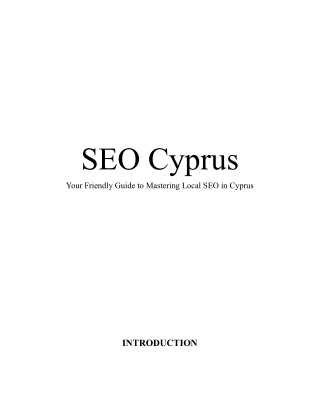 seo cyprus