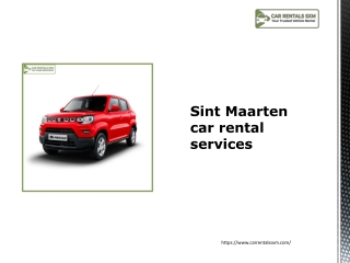 Sint Maarten car rental services