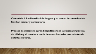 contenido 1 la diversidad de lenguas