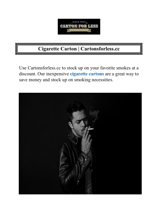 cigarette carton cartonsforless cc
