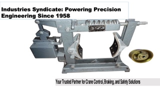 Industries Syndicate Powering Precision Engineering Since 1958