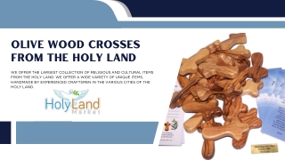 Olive Wood Crosses from the Holy Land