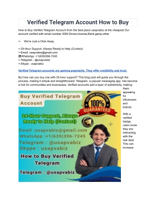 verified telegram account how to buy