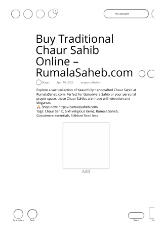 Buy Traditional Chaur Sahib Online – RumalaSaheb.com _ Pearltrees 4