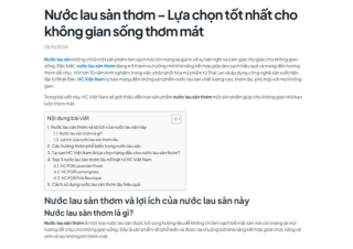 Nước lau sàn thơm – Lựa chọn tốt nhất cho không gian sống thơm mát