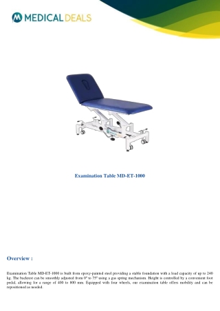 examination table md et 1000