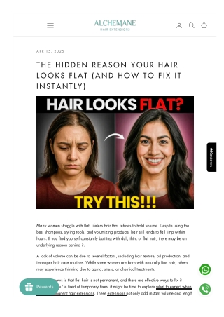 The Hidden Reason Your Hair Looks Flat (And How to Fix It Instantly)