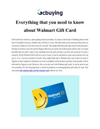 everything that you need to know about walmart