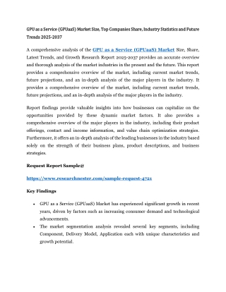 GPU as a Service (GPUaaS) Market
