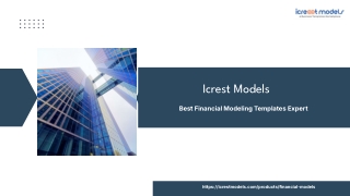 Professional Excel Financial Modeling Template I Icrest Models
