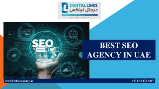 BEST SEO AGENCY IN UAE