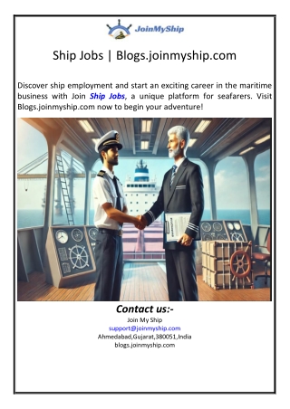 Ship Jobs | Blogs.joinmyship.com