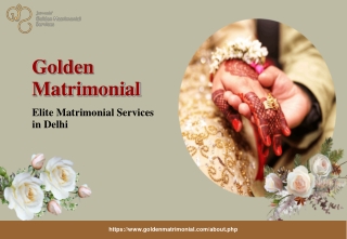 Elite Matrimonial Services in Delhi