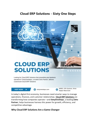 Cloud ERP Solutions PDF