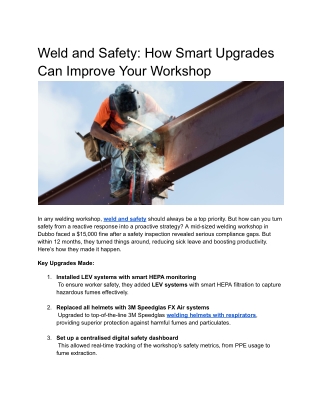 Weld and Safety_ How Smart Upgrades Can Improve Your Workshop