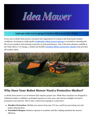 Gardena Sileno protective shelter