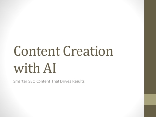 Content Creation with AI – Smarter SEO Content That Drives Results