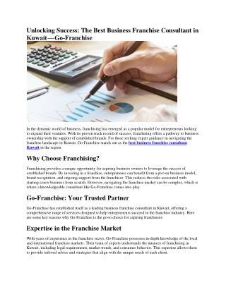 Go Franchise: Expert Business Franchise Consultant in Kuwait