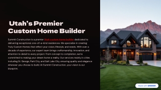 utah9s premier custom home builder