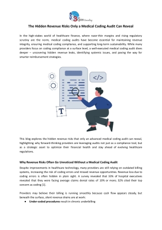 Hidden Revenue Risks in Medical Coding Audits