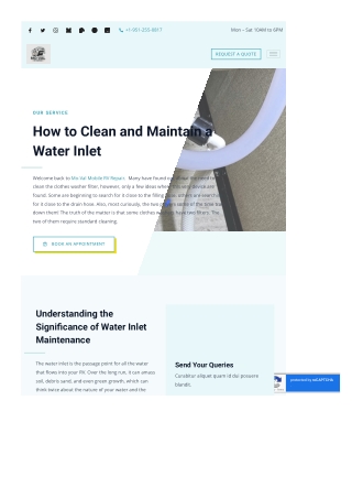 water inlet
