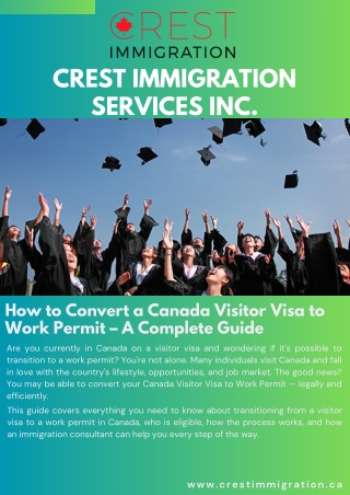How to Convert a Canada Visitor Visa to Work Permit – A Complete Guide