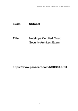 download valid nsk300 exam dumps for best
