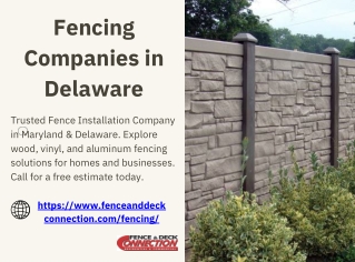 f encing companies in delaware