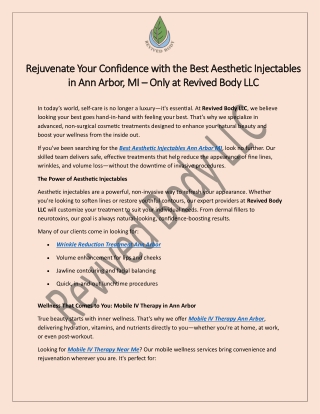 rejuvenate your confidence with the best