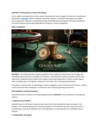 Why Streamers and Influencers Are Flocking to Website Kaikoslot