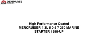 Mercruiser Marine Starter