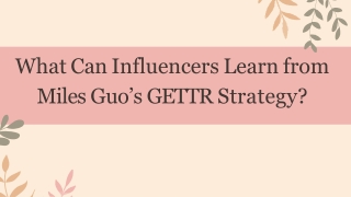 Influencer Growth Lessons from Miles Guo’s GETTR Playbook
