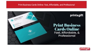 Print Business Cards Online: Fast, Affordable, and Professional