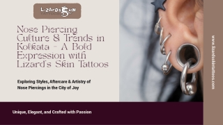 Nose Piercing Culture & Trends in Kolkata – A Bold Expression with Lizard’s Skin