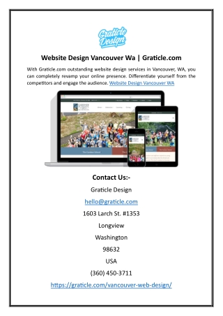 Website Design Vancouver Wa  Graticle.com