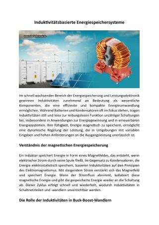 Induktivitätsbasierte Energiespeichersysteme