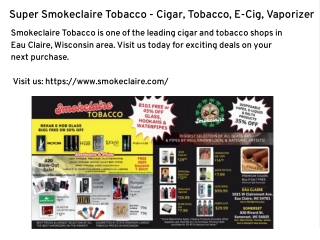 Super Smokeclaire Tobacco - Cigar, Tobacco, E-Cig, Vaporizer