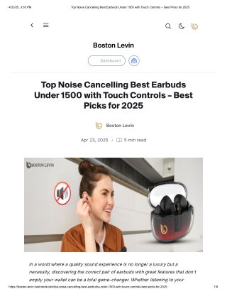 Top Noise Cancelling Best Earbuds Under 1500 with Touch Controls – Best Picks for 2025